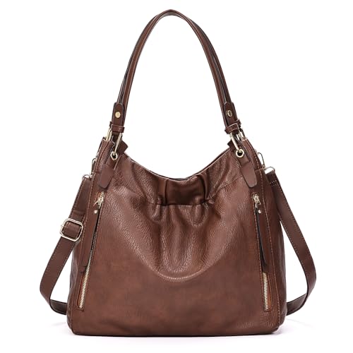 Image of Purses and Handbags, Large Size Faux Leather Hobo Style Handbags for Women, Shoulder Bag with Removable Strap