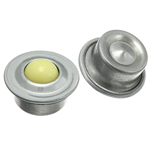 Nylon Ball Transfer Unit KangTeer 8pcs 3/5'' 13kg/28Lbs Universal Ball Bearing Casters Mounted Bearing Transfer Bearing