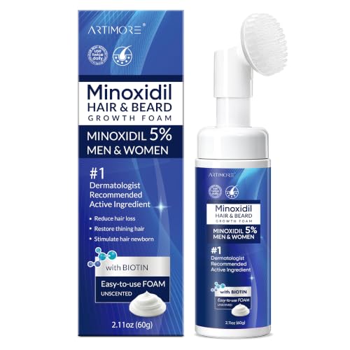 Image of 5% Minoxidil Foam for Men and Women, 5% Minoxidil for Men Foam, Minoxidil for Women Hair Growth (60ML)