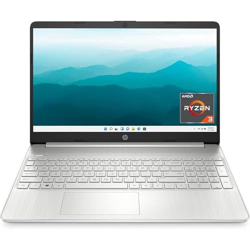 HP 15 Laptop, AMD Ryzen 3 3250U Processor, 8 GB RAM, 256 GB SSD Storage, 15.6-inch HD Micro-Edge Display, Windows 10 Home, Long-Lasting Battery, HP Fast Charge, 720p Webcam (15-ef2024nr)