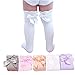 UdobuySuper Cute Sweet 5 Pairs Girl Lace Bows Princess leg Warmers Cotton Over Calf Knee High Socks