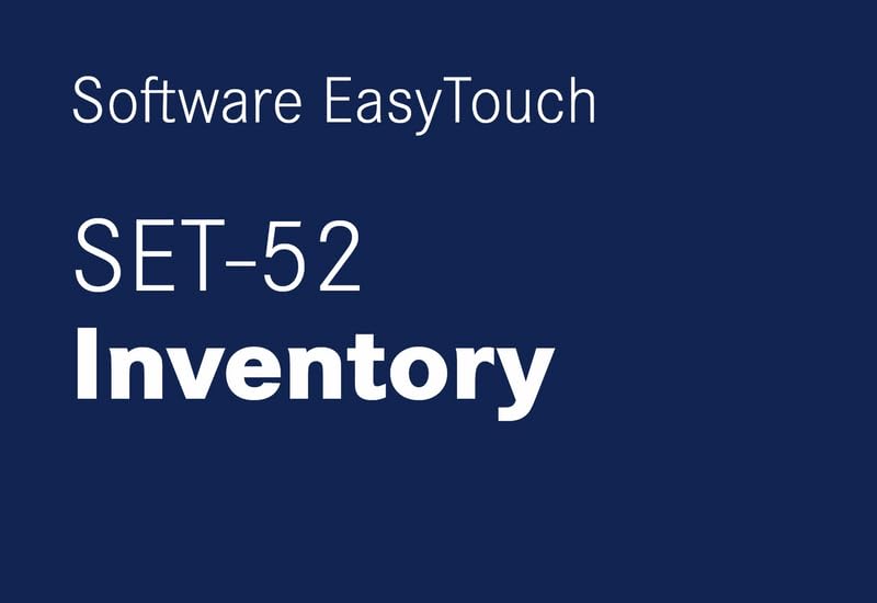 KERN SET-52 - Software EasyTouch Inventory - Eficientes y exactos, Inventarios - programa de asistencia y base de datos