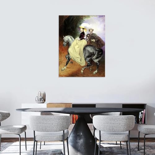Impression sur toile de maître Karl Bryullov portrait luxe
