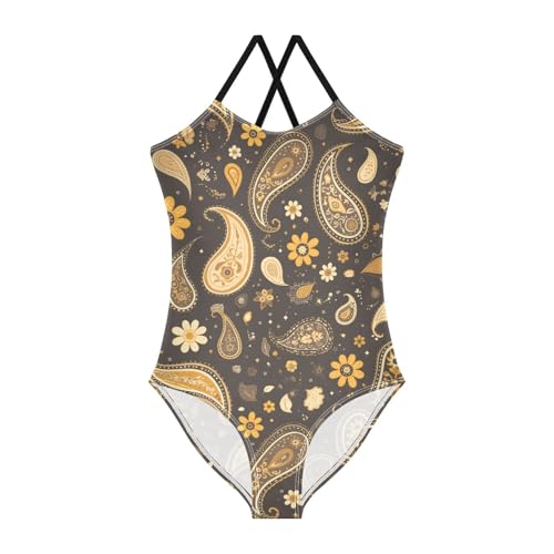 Aesthetic Decorative Pattern Girl Toddler Swimsuit Bathing Suit Toddler Swim Suits for Girls Swimwear 3T