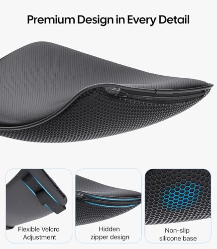 Image of Wigoo Center Console Lid Cover forTesla Model Y Juniper & Model YL 2025-2026 (Standard, Premium &Performance) and Model 3 Highland 2024-2026, Soft Support Nappa Leather Armrest Protector Cover, Black