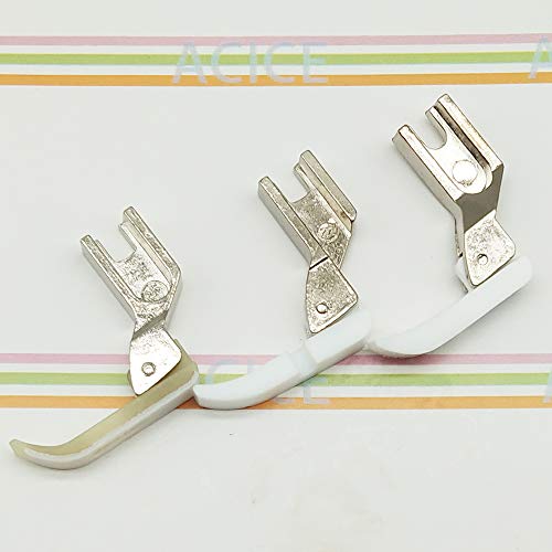 Pie de cierre de cremallera de teflón para máquinas de coser miniatura 3