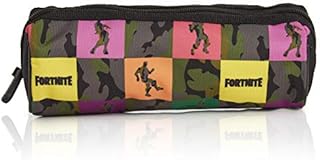 Fortnite Pencil Case, Barrel Pencil Cases for Kids, Gifts for Boys, Back to School Supplies for Gamers (Camo Dance)