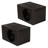 QPoweR QBOMB10VL Single 10 inch Vented Ported Car Subwoofer Box Enclosure (2 Pack)