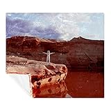 Bedruckte Fleece-Überwurfdecke, superweich, luxuriöse Bettdecke