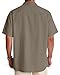 Alimens & Gentle Khaki Summer Shirts for Men Linen Short Sleeve Button Down Shirts Big and Tall Beach Cuban Vacation Hawaiian Shirts