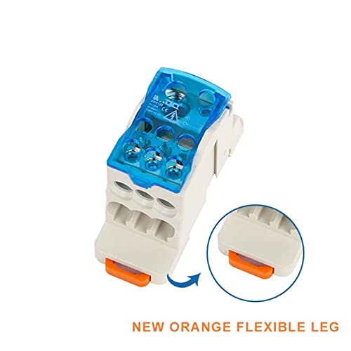 Caja de conexiones UKK125A con conector universal y 6 salidas para carril DIN 4