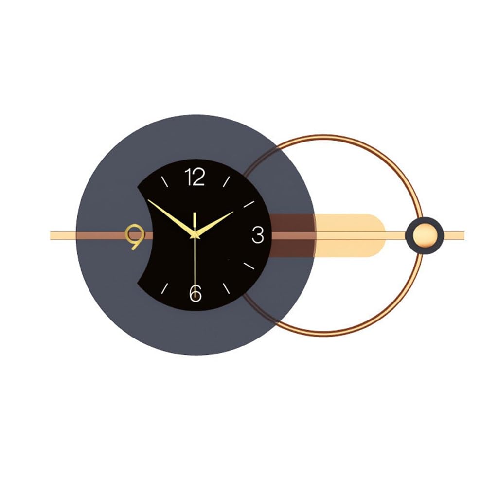 TYUHDUYUR Clock Living Room Home Dining Room Background Decoration Clock Wall Decorative Wall Clock (D 80 * 38cm)
