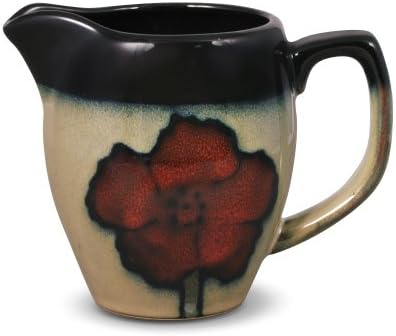 Pfaltzgraff Painted Poppies Creamer, 14-Ounce