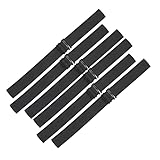JIUSERLU Adjustable Elastic Bands Straps For Wigs (Black/6pcs)