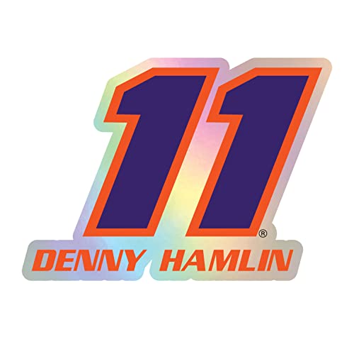 Calcomanía holográfica de vinilo Denny Hamlin 11 resistente al agua para coche 2