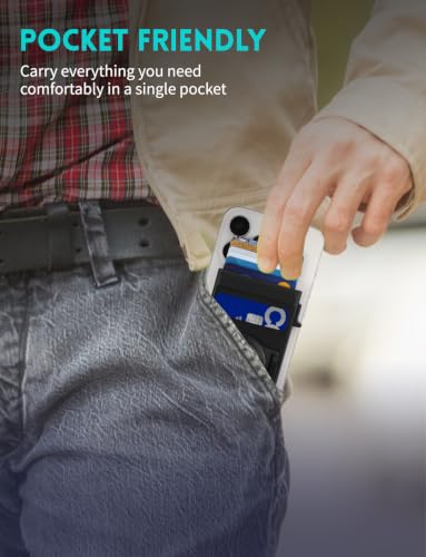 Image of Wallet for Men,Mens Wallet with AirTag Holder,Ridge Wallets for Men | Magnetic wallet for iPhone 17 /16 /15 /14 /13 /12 Pro Max series,Minimalist Credit Card Holder,Pop Up Wallet for Men