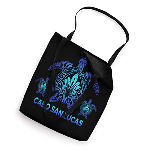 Bolso tote vintage de tortuga marina azul de Cabo San Lucas, México miniatura 2