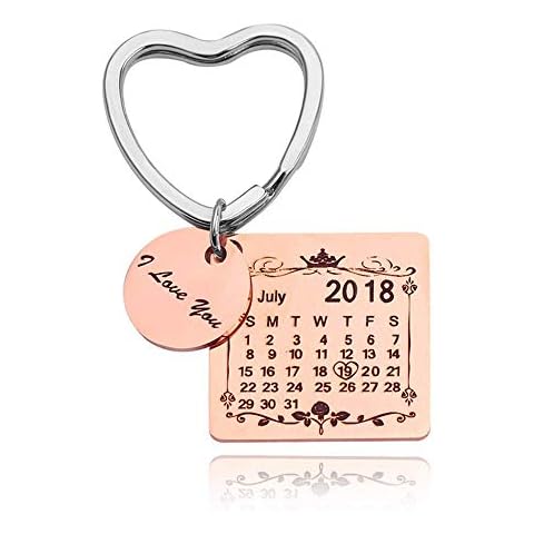 Llavero de calendario grabado personalizado Cover