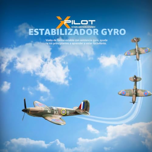 Avión de control remoto Spitfire V2 VOLANTEXRC de 4 canales con acrobacia integrada 2