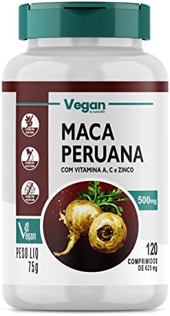 Maca Peruana Pura Original 500mg 120 Comprimidos Nutralin