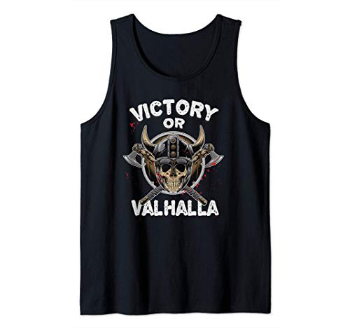 Victory or Valhalla - Funny Viking Quote - Humor Vikings Débardeur