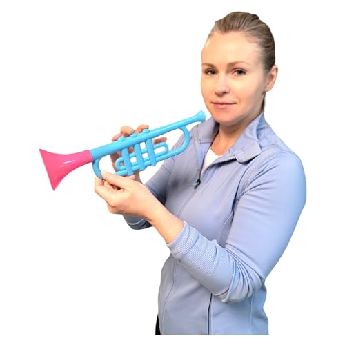 Zugar Land TRU13PPP Colorful Plastic Trumpets (13 Inch) Noisemaker Music Toys For Kids Instruments Noise Makers thumb #6