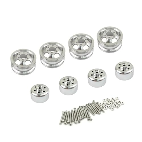 Moyeu de Jante en Métal Accessoires de Remplacement Pièces de Mise à Niveau Voiture RC WPL 1/16