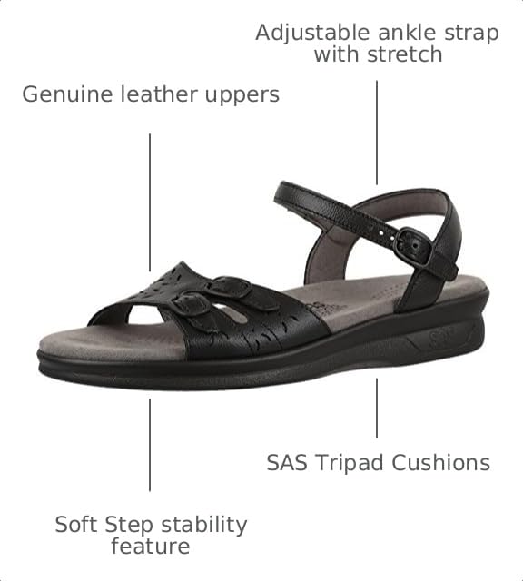 Image of Leather Duo Sandals by SAS