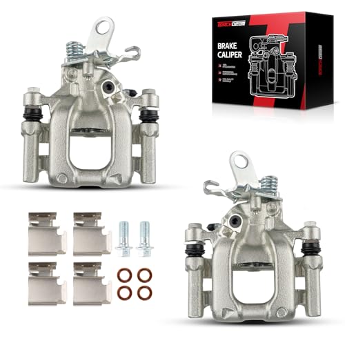 Image of Torchbeam Rear Brake Calipers Set for Volkswagen 2012-2015 Passat, Volkswagen 2010 2012-2014 Jetta 2.0T, Rear Left and Rear Right Calipers Replace # 19B6384+19B6385