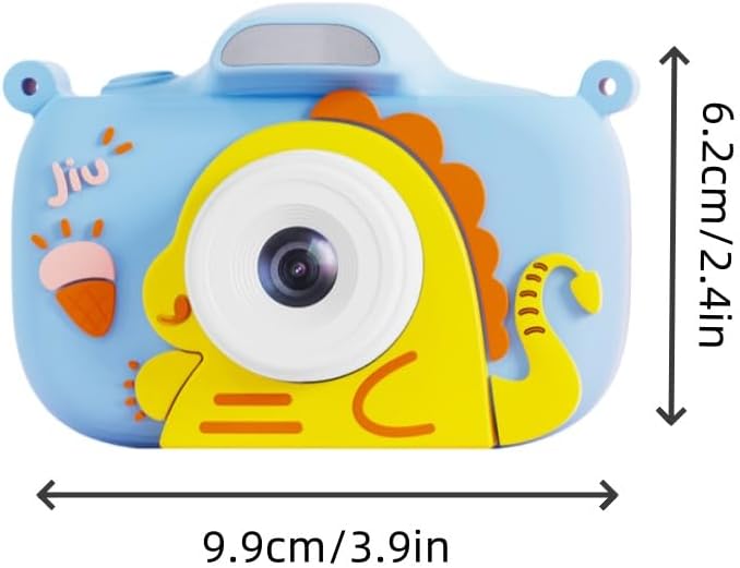 Kids Camera, 1080P 48MP Front Selfie Toddler Camera, 2.4 inch Big Screen Toy Camera, 8X Zoom in Chritmas Birthday Gift Cameras for Kids Boys Girl Age 2 3 4 5 6 7 8 9 10 11 12, Blue