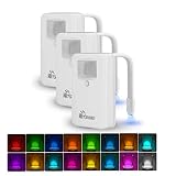 Witshine Toilet Night Lights 3Pack Motion Sensor Activated LED, 16 Colors Changing Glow Inside Toile