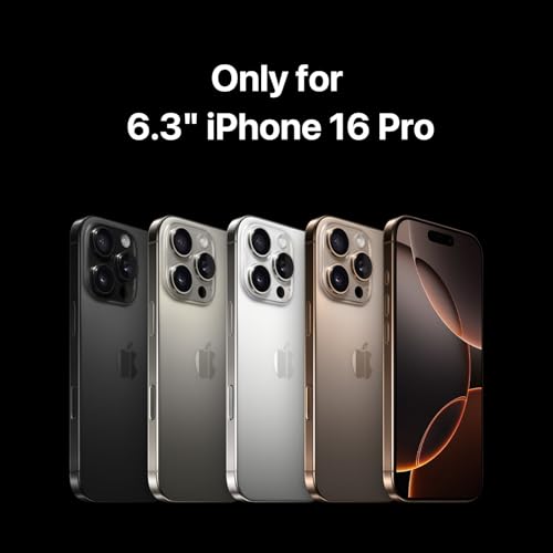 MAGEASY Case for iPhone 16 Pro 6.3" - Case with Crossbody Strap, 16ft Drop Protection, Compatible with MagSafe | Roam M (Black)
