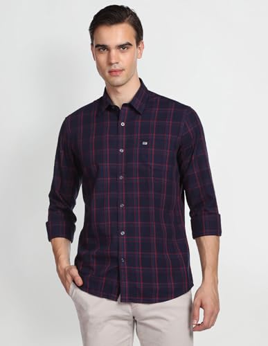 Image of Arrow Men's Checkered Slim Fit Shirt