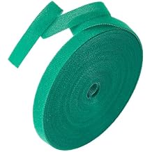 Tangyinrd 1 roll Garden Tie Green Tape Twist Ties for Plants Tomato Plant Support for Effective Growing for Climbing Plants,Reusable Adjustable Garden Plant Ties Gardening Strap