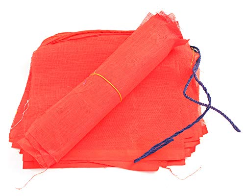 YAKEBA | Banderas de los Deseos Rojo | 100% Algodón | 4,20 Metros | 20 Banderas (17x17cm cada una) | Banderas | Guirnalda de Banderas | Cadena de Banderines Tela exterior | Bandera Jardín