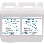 Epoxy Resin and Hardener Kit - 4L / 135oz Art Resin, Crystal Clear Resin Kit, Epoxy Casting and Coating for Jewelry DIY Art Crafts Tumblers River Tables, Easy Mix 1:1 Resin Epoxy (1:1=A(2L):B(2L))
