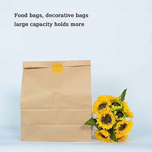 Large Brown Paper Bags 33 x 15.5 x 42 cm Sandwich Food Brown Bags,Brown Paper Gift Bags,Recycled Paper Bags, Party Wedding, Festive Paper Bags