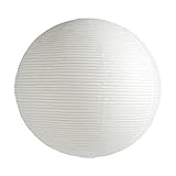 papierleuchten japan  Rice Paper Shade Lampenschirm Ø80cm, klassisches weiß Papier Eisenstruktur ohne Aufhängung