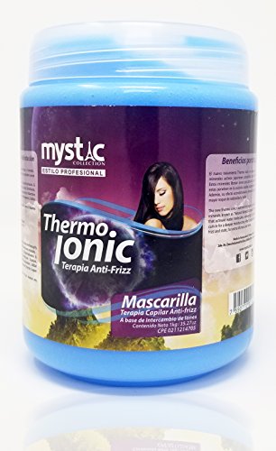 Thermo Group Mystic Thermo Ionic Anti Frizz Capillary Treatment Mask 35.27 Oz - Ionic Hair Treatment Mask For Straighter Frizz Free Smooth & Silky Hair - Reduces Tangles And Enhances Curls #TOP8