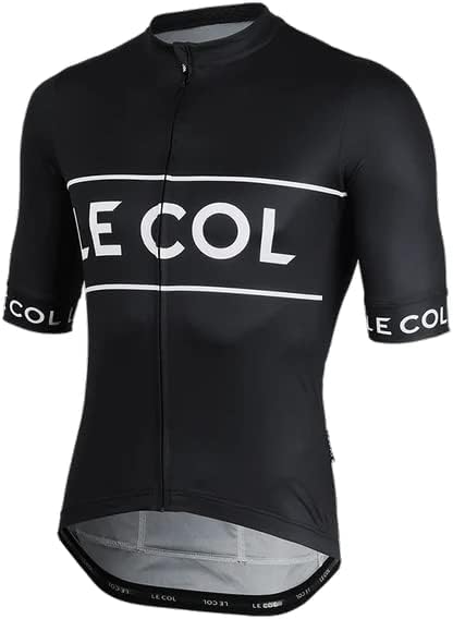 LE COLMen’s Sport Logo Jersey | Short Sleeve Cycling Shirt | Breathable, Quick Drying Bike Top | XS - 3XL
