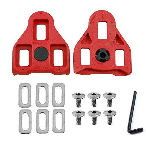CHXIHome Bike Cleats, Riding Bike Delta Pedals Shoes Splint Cycling Parts Clips Nut, Bicycle Cleats Set, Lock Pedal Bike Shoes Cleats Pedals, Fits Peloton