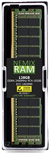 128Gb (1X128Gb) Ddr4-2400Mhz Pc4-19200 Ecc Lrdimm 8Rx4 1.2V Load Reduced Server Memory By Nemix Ram #TOP26