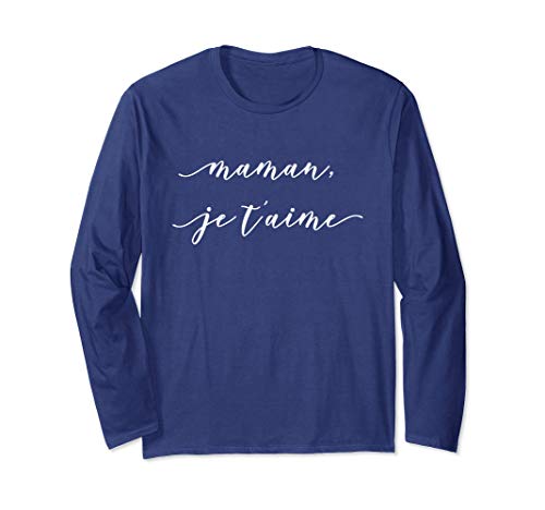 Maman Je t'aime Cadeaux pour Fête des Mères Manche Longue Cover