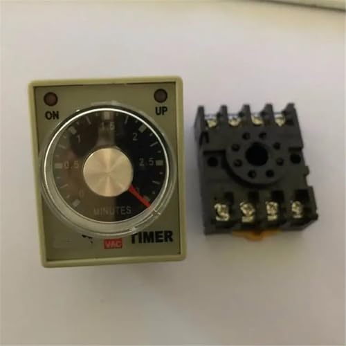 Relais temporisé AH3-3 commutateur de temps AC110V temporisateur de 3S avec socle
