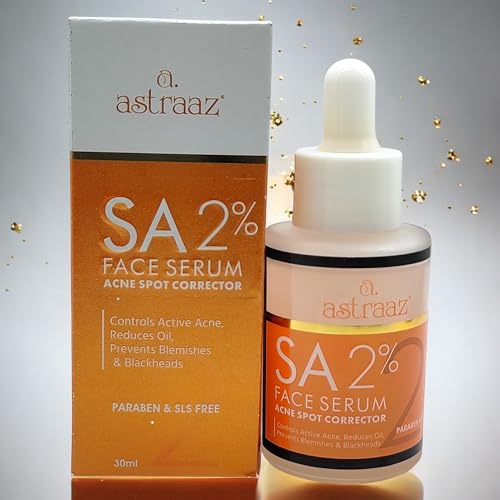 SA 2% Face Serum with Salicylic Acid + Aloe Vera | Acne Spot Corrector | Reduces Bumpy Texture Blackheads, Blemishes | Clears Clogged Pores | For Acne-Prone, Oily Skin | For Men, Women 30ml