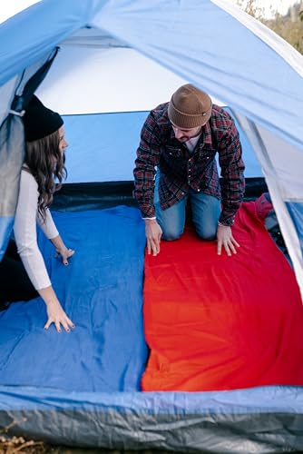 Stansport Fleece Sleeping Bag - Blue (510-50), (32- X 75-Inch)