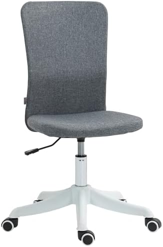 HOMCOM Silla de Escritorio sin Brazos Silla de Oficina Giratoria ...