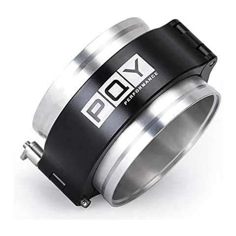 PQY 3 Inch Aluminum Quick Release V Band Clamp with Flange Intercooler Pipe Clamp Throttle Union Sleeve Cover