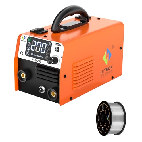 Image of HITBOX HBM200 Flux Core Welder & 2 Pound/1KG 0.030"/0.8MM E71T-GS Flux Core Wire