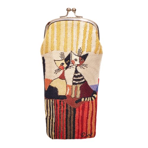 Image of Signare Tapestry Glasses Case for Women Eyeglass Case with Fashion Pattern Design